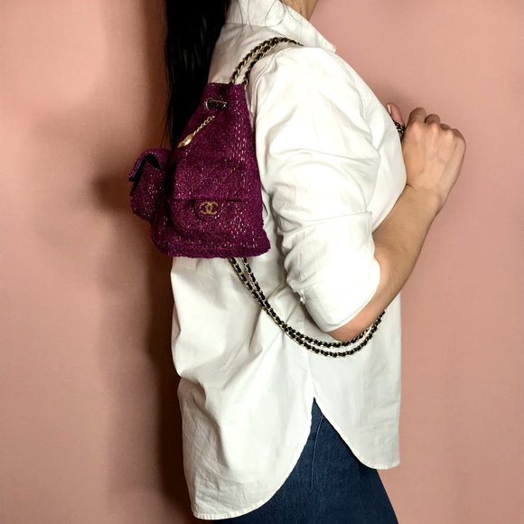 ❌❌sold❌❌CHANEL Tweed Mini Backpack Is Back - Picture 7 of 8